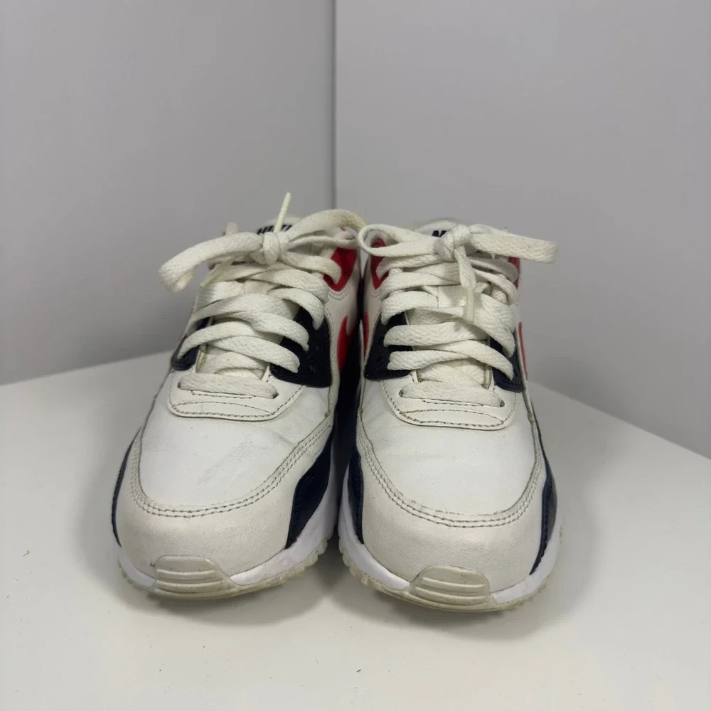 Nike Air Max 90 Leather PS Kids Size 4Y White Dusted Clay Sneakers 833414-107